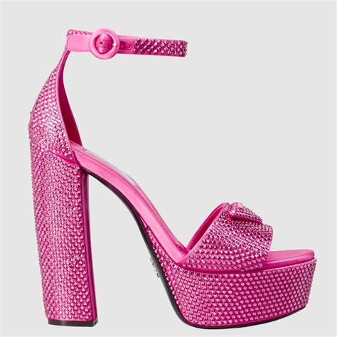 prada strass shoes|prada platform sandals.